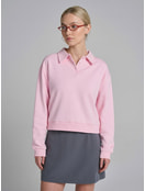 Свитшот без начеса с воротничном