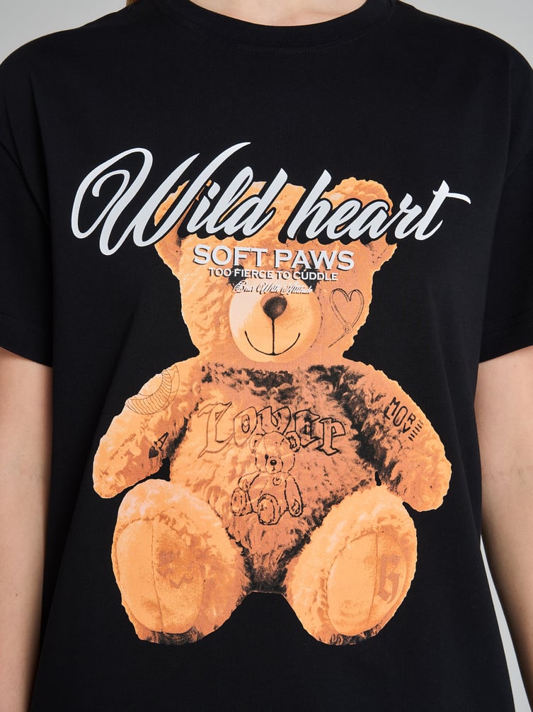 Футболка оверсайз с принтом