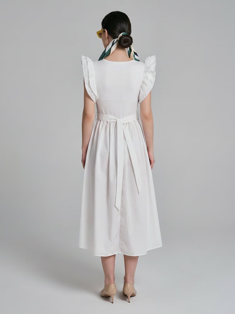 Платье нарядное с воланами