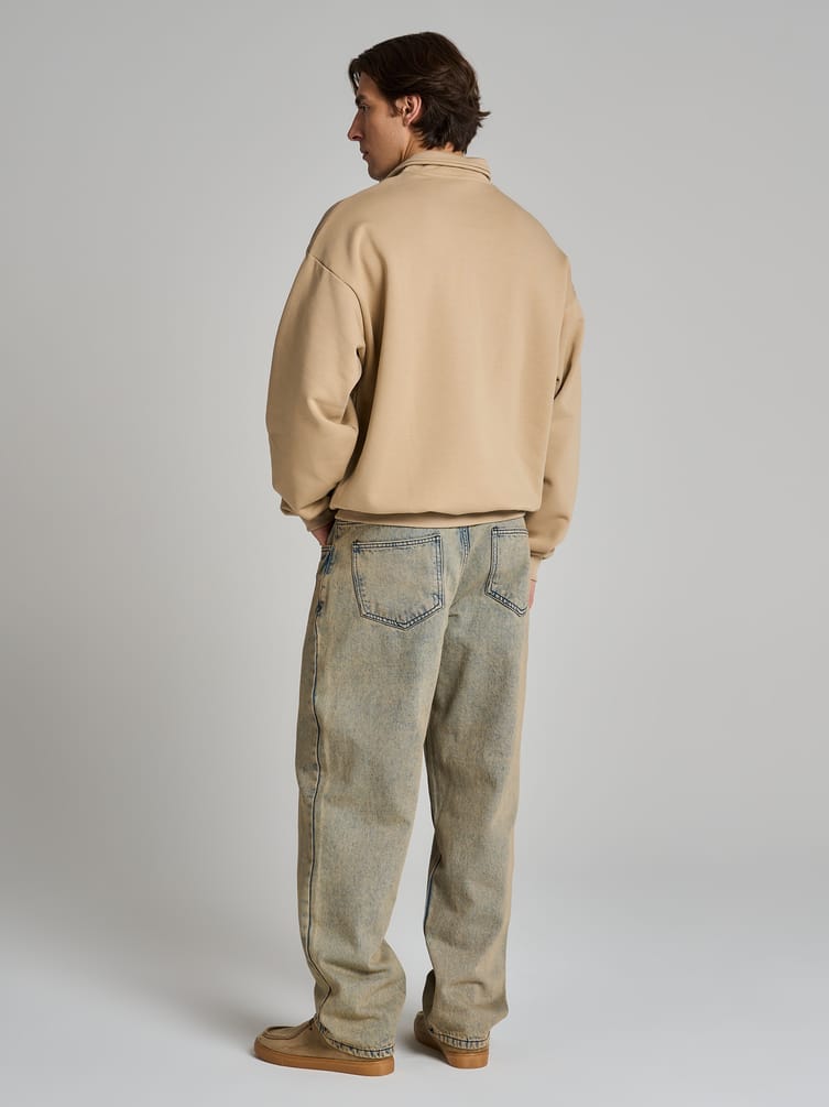 Утепленный свитшот Half zip с начесом