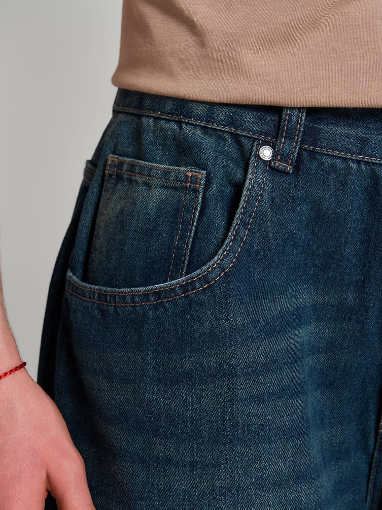 Джинсы широкие