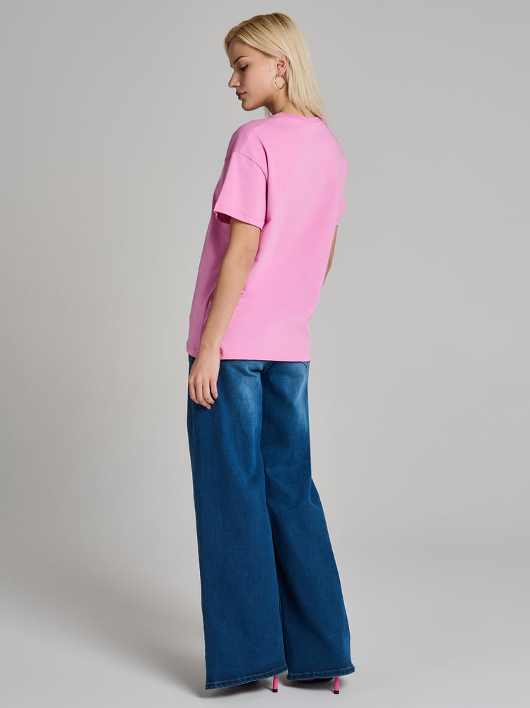 Футболка оверсайз с принтом пин-ап