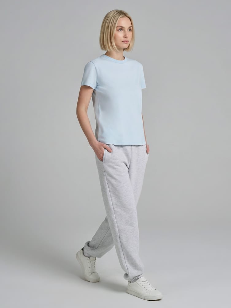 Плотная классическая футболка из хлопка