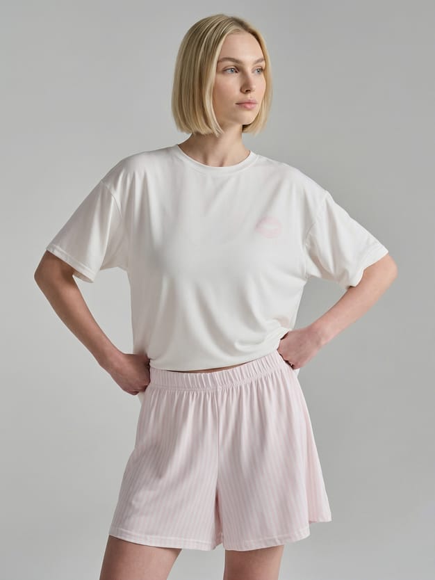 Пижама с принтом и шортами