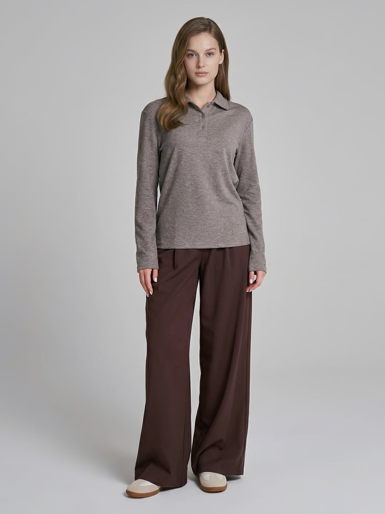 Свитшот поло без начеса