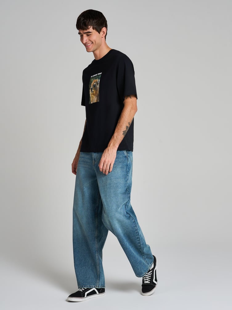 Футболка из хлопка с принтом