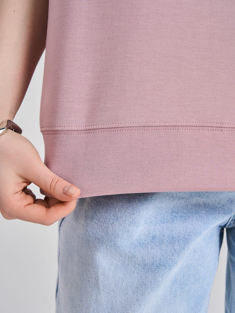 Свитшот трикотажный с коротким рукавом