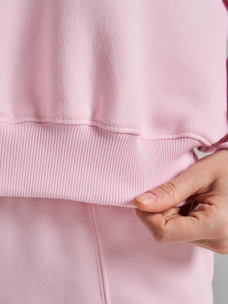 Укороченная толстовка тёплая с начёсом