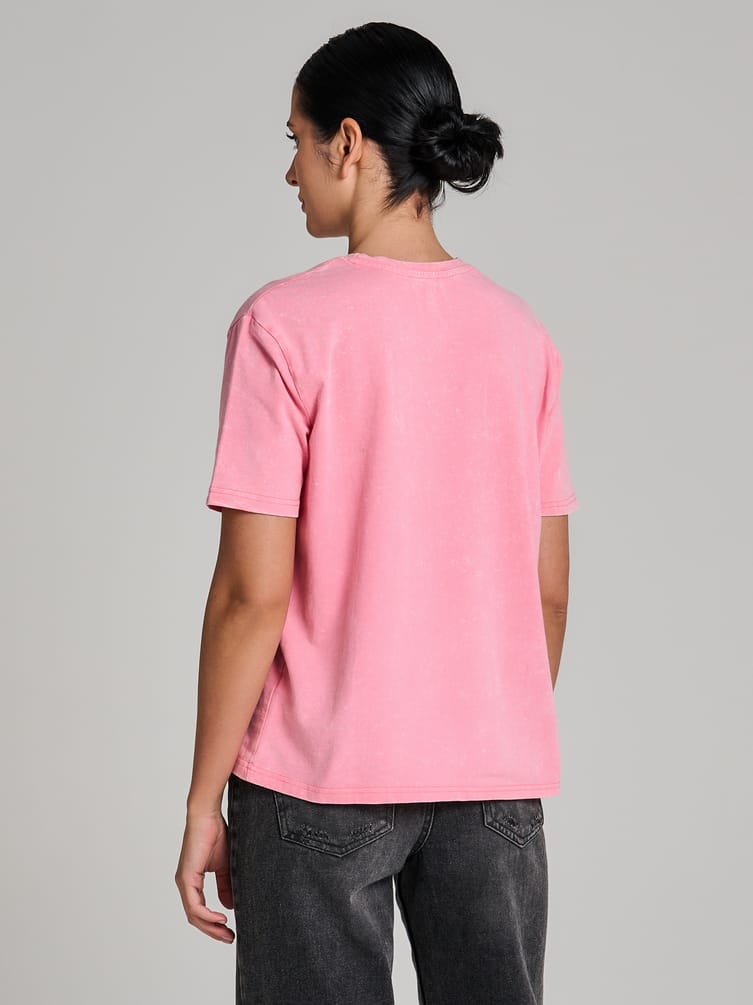 Футболка оверсайз с вареным эффектом