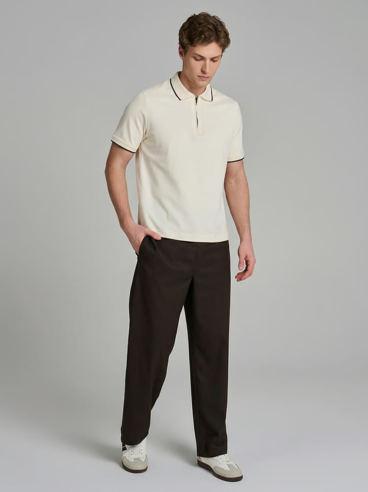 Поло хлопковое с коротким рукавом