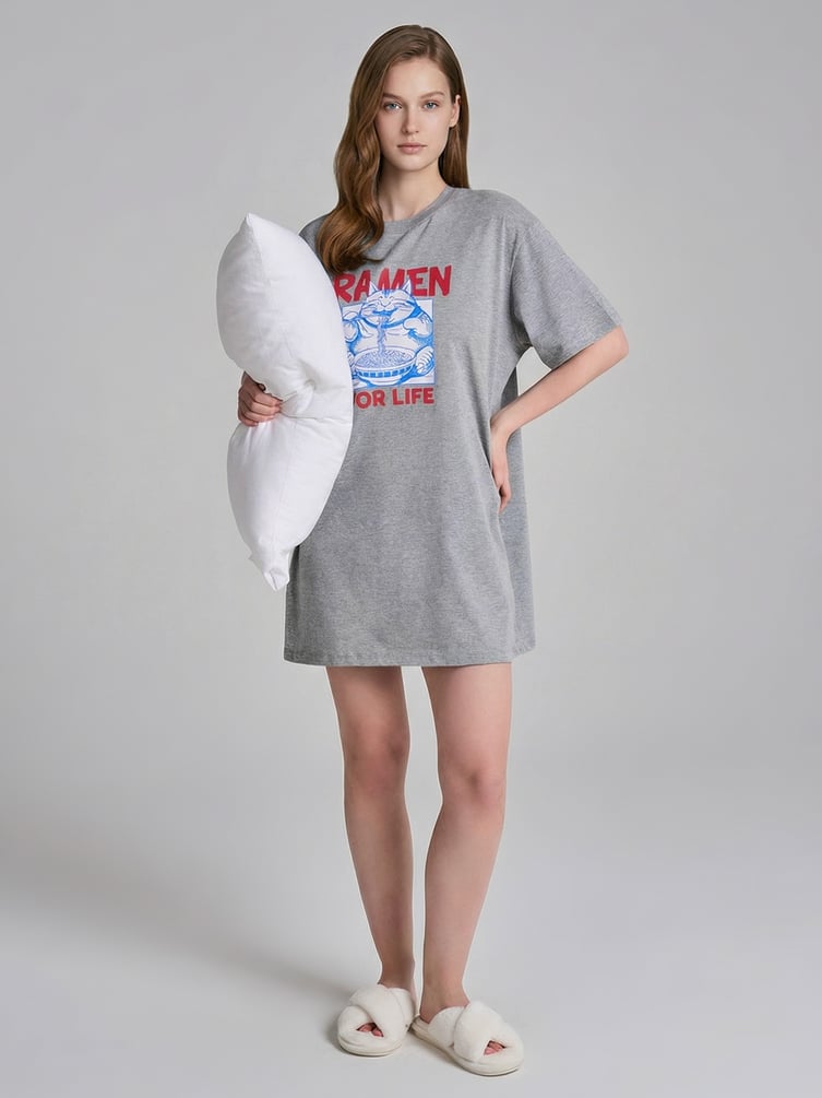 Ночная сорочка с принтом