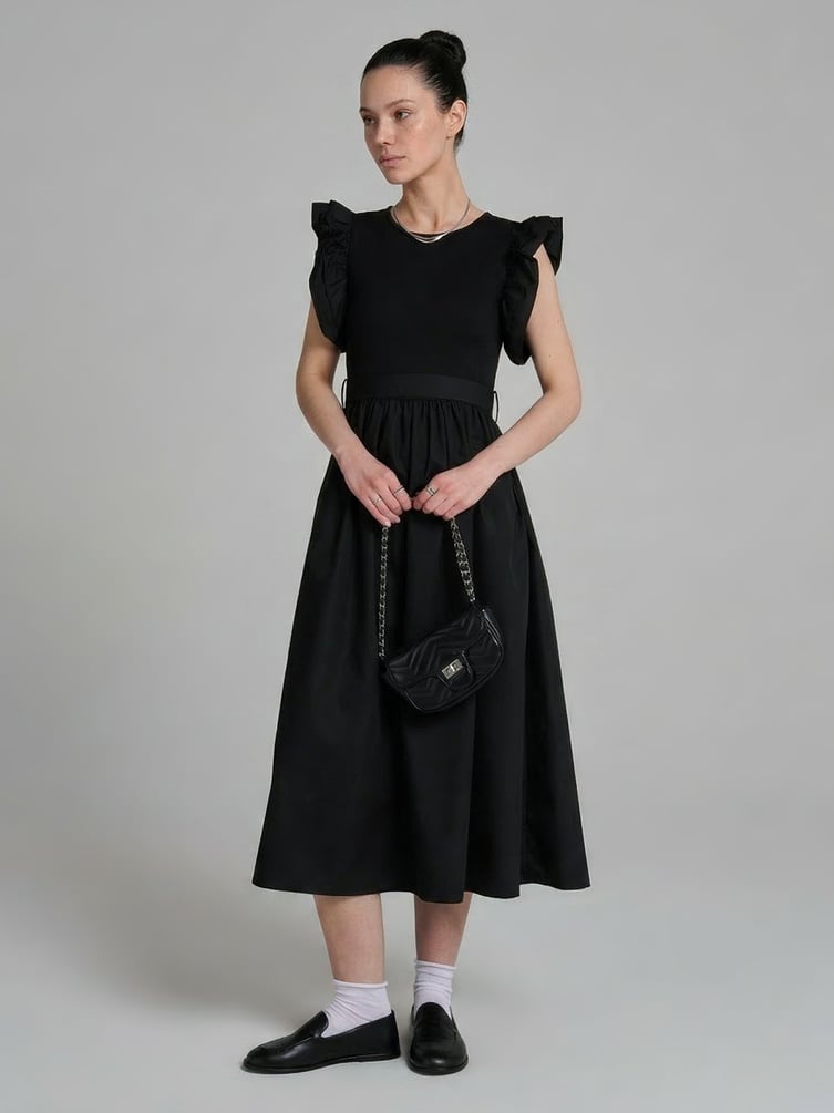 Платье нарядное с воланами