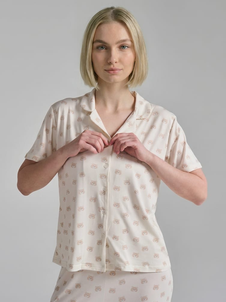 Пижама с рубашкой и брюками