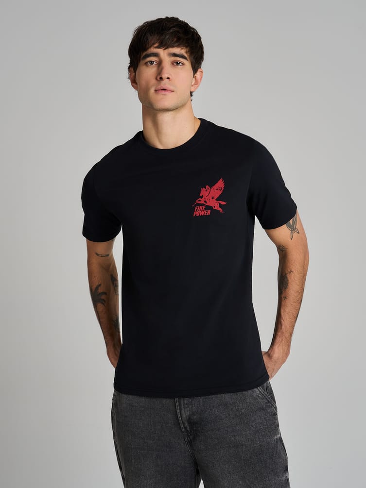 Футболка хлопковая с принтом