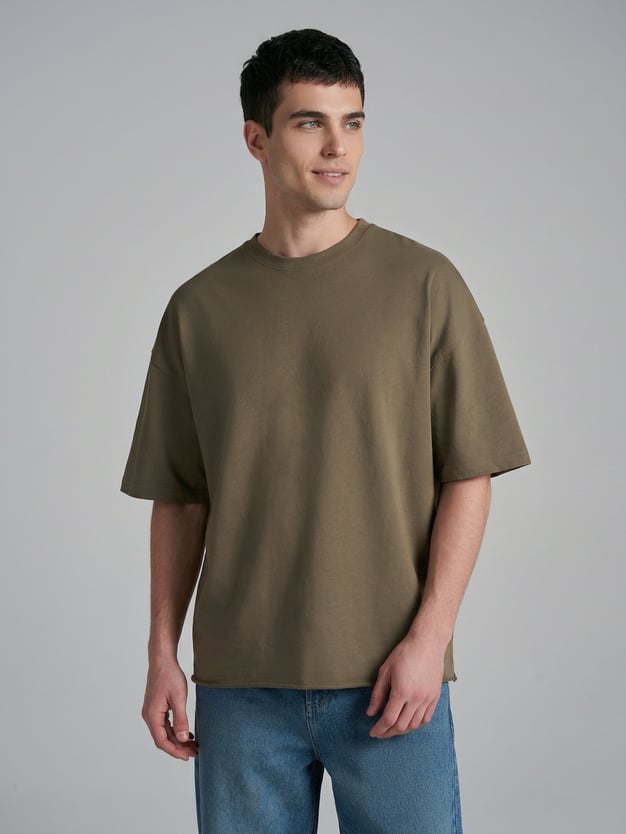 Футболка из хлопка с вареным эффектом