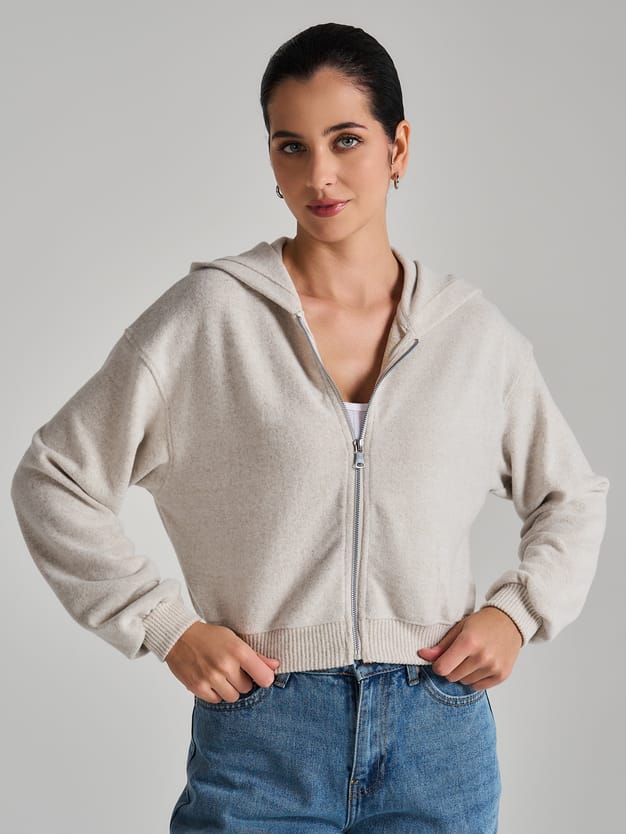 Толстовка с капюшоном трикотажная