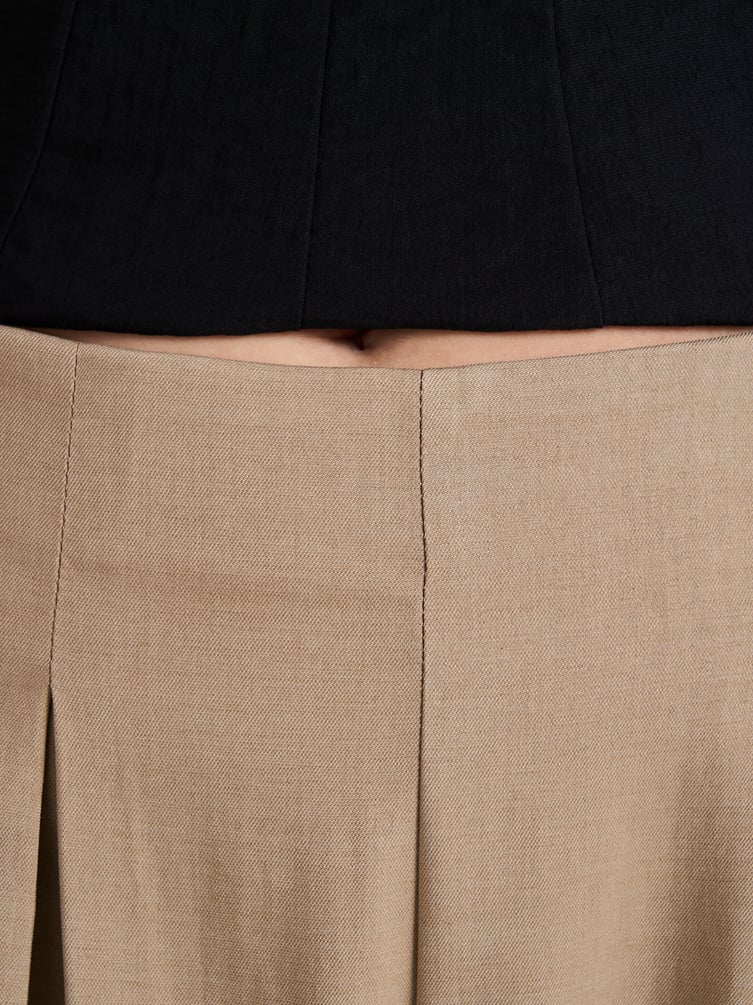 Брюки палаццо классические с защипами