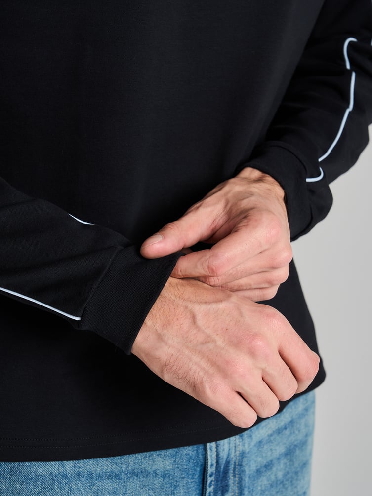 Лонгслив из хлопка с надписью Perfection