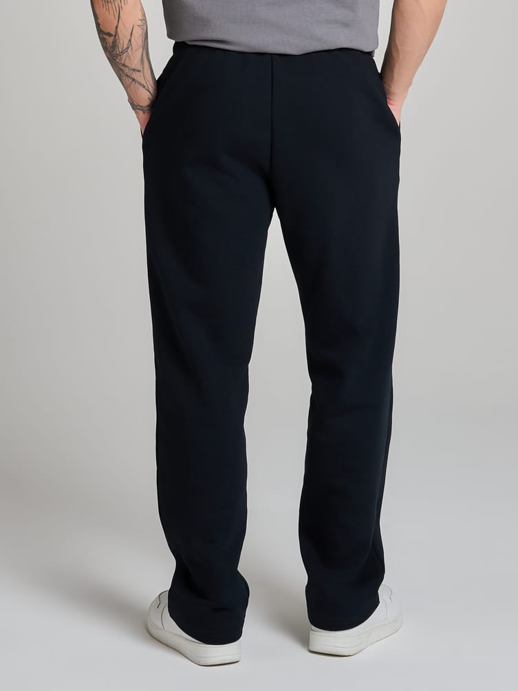 Теплые брюки прямые с начесом