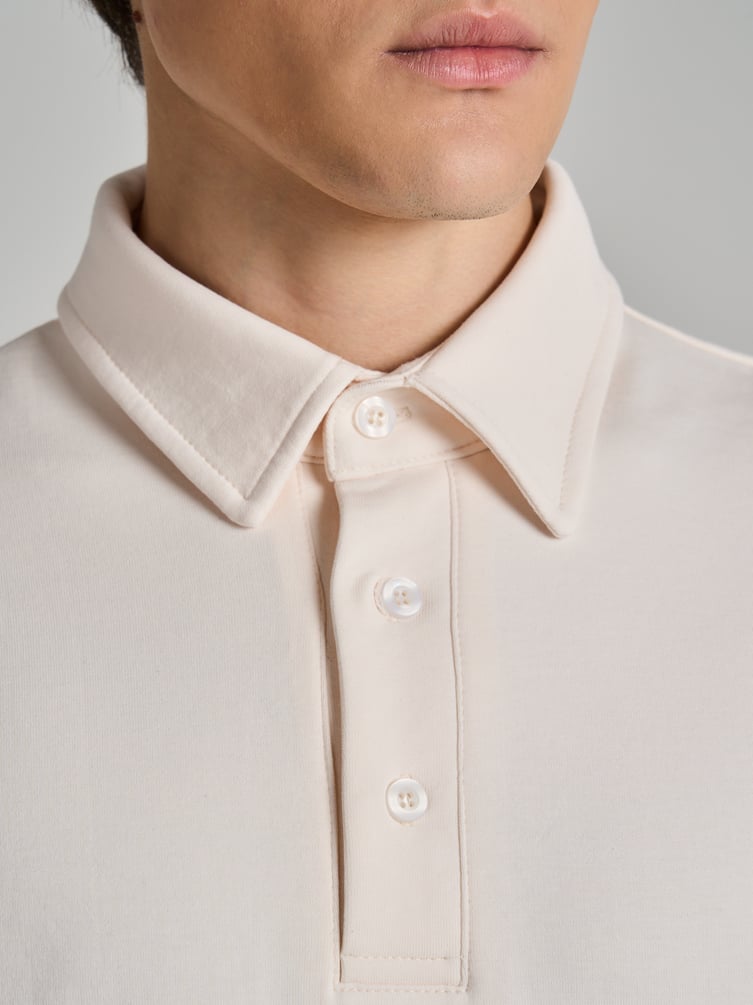 Свитшот поло на пуговицах