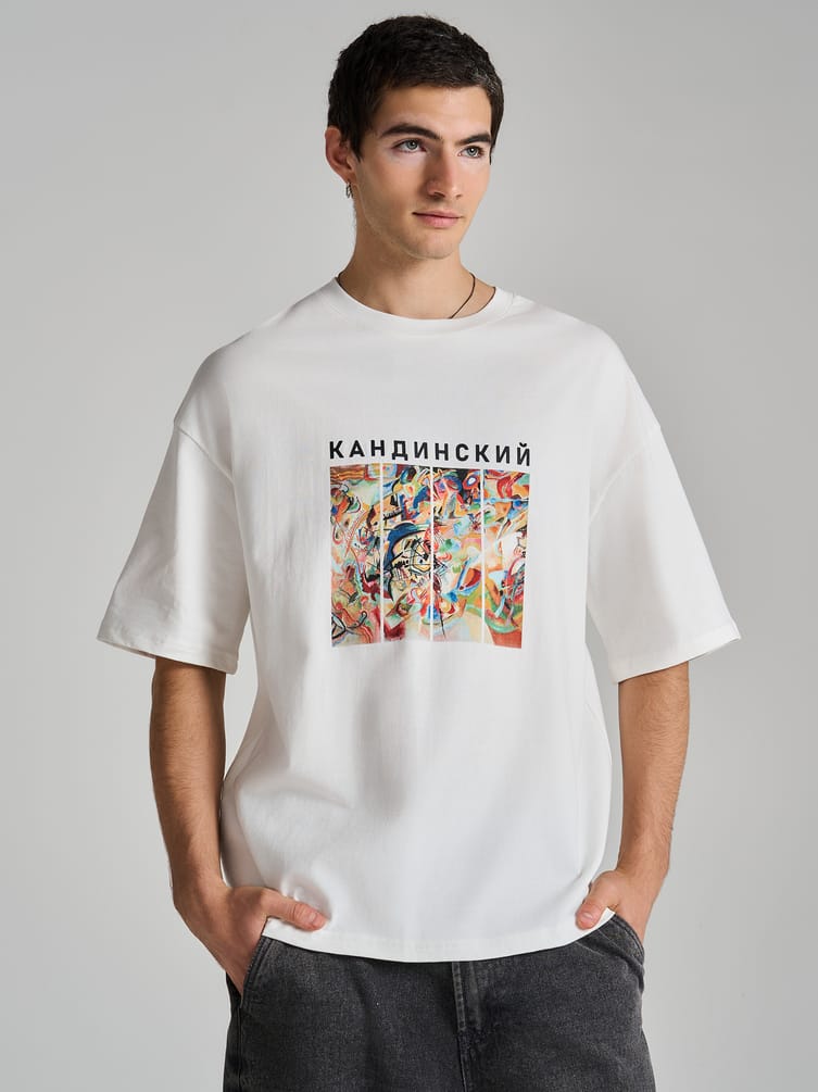 Футболка с принтом картин Третьяковской галереи