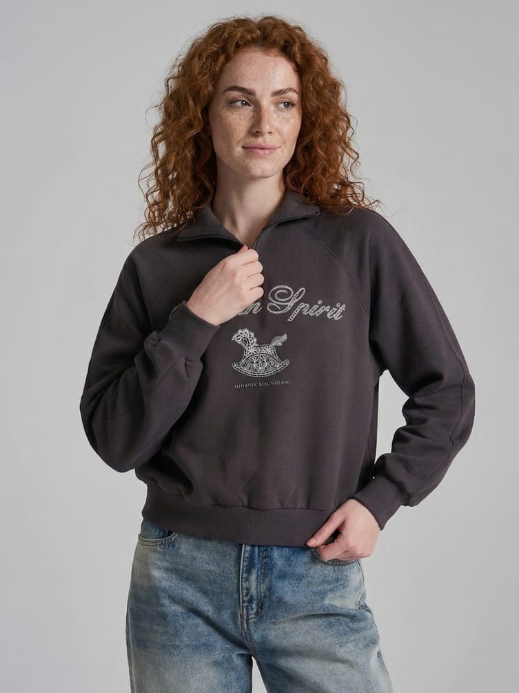 Свитшот с принтом Russian Vibes