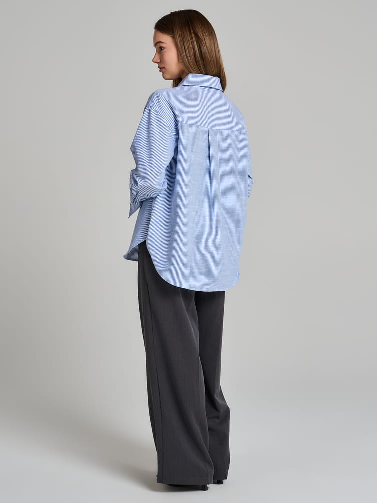 Рубашка оверсайз в полоску