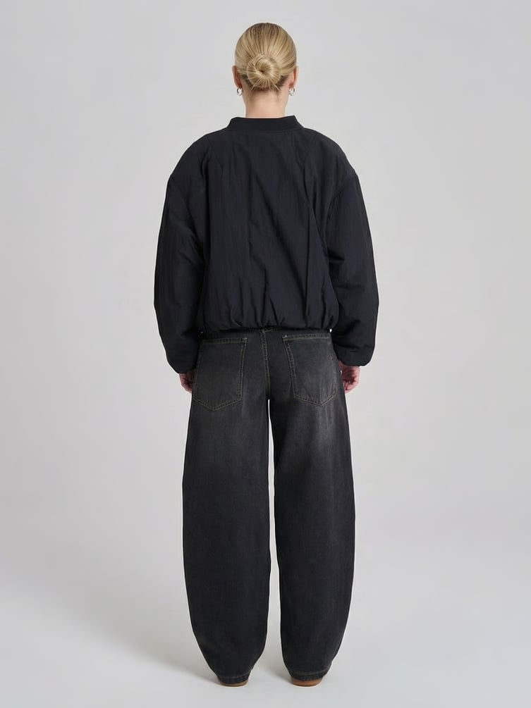 Джинсы баллоны со средней посадкой