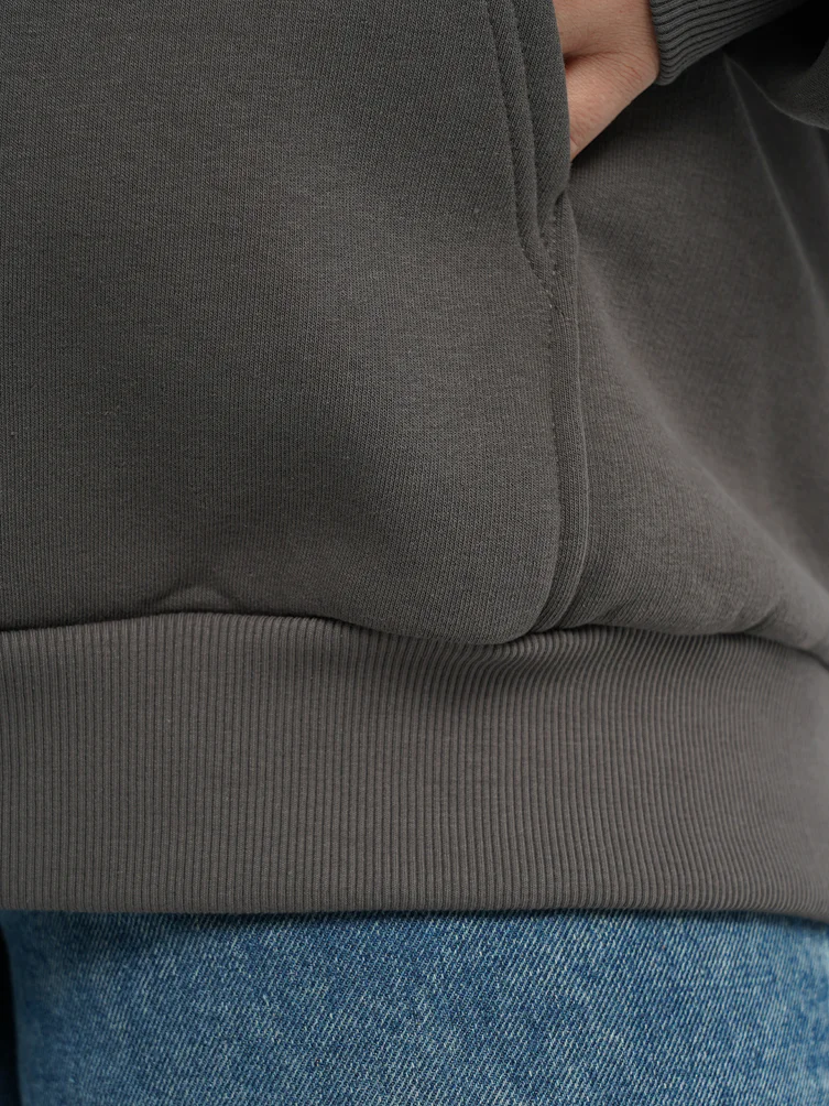 Утепленное худи Plus Size
