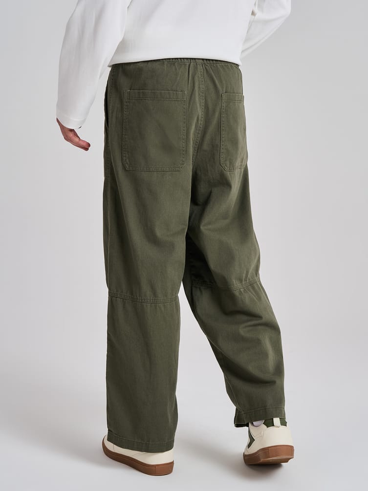 Брюки летние широкие на резинке