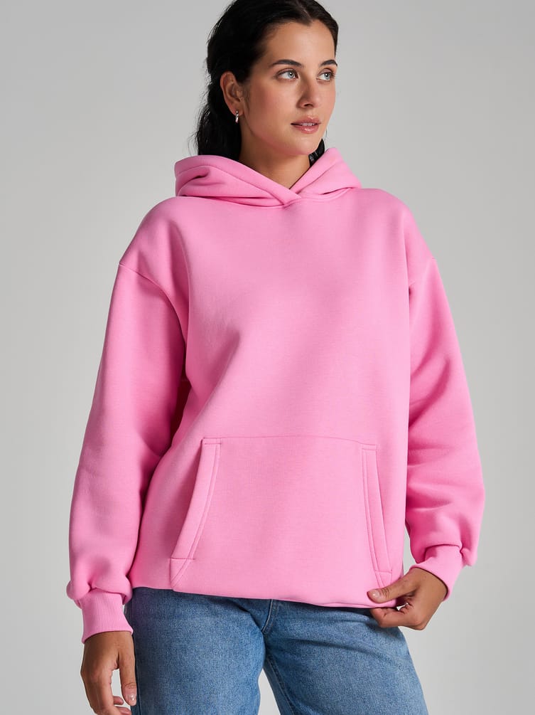 Утепленное худи оверсайз с начесом