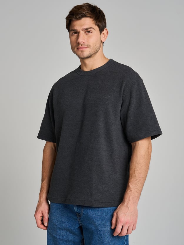 Футболка трикотажная в рубчик