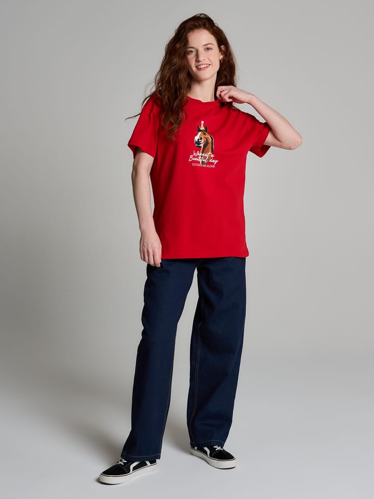 Футболка оверсайз с принтом