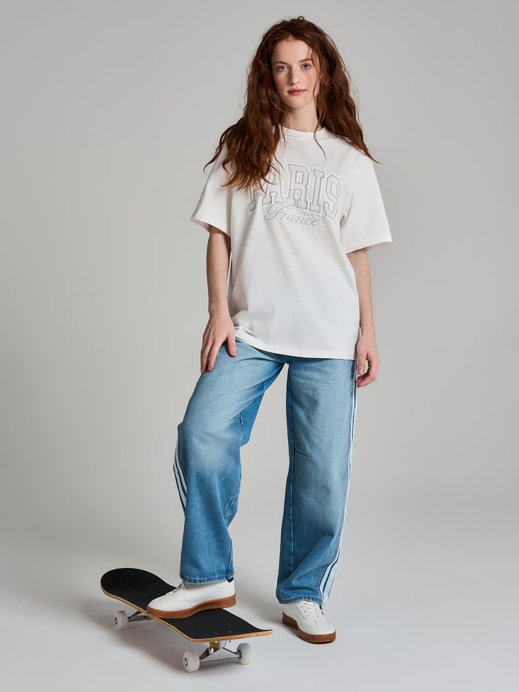 Футболка оверсайз с надписью Paris