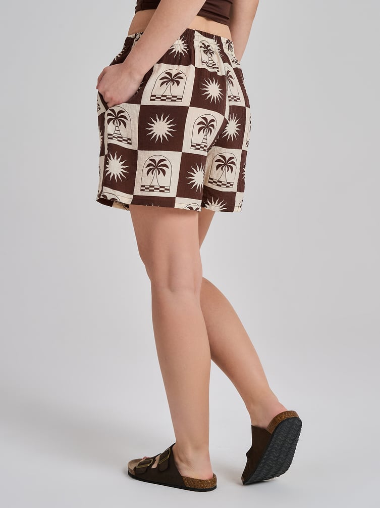 Шорты летние с принтом