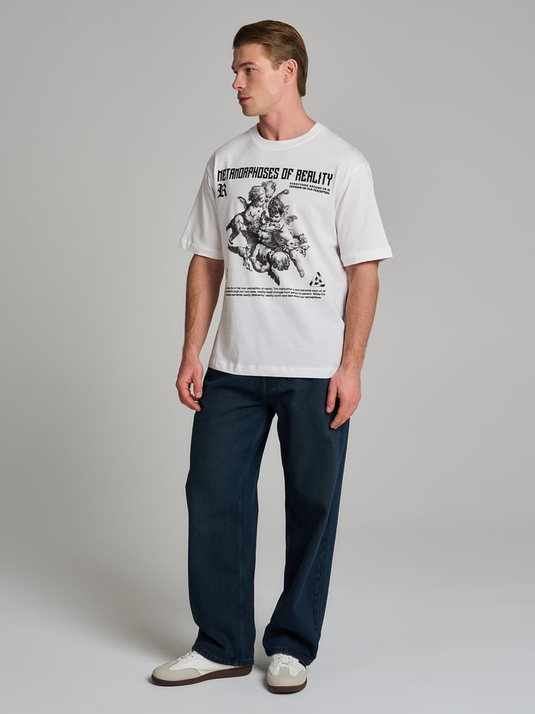 Футболка с принтом ангелов