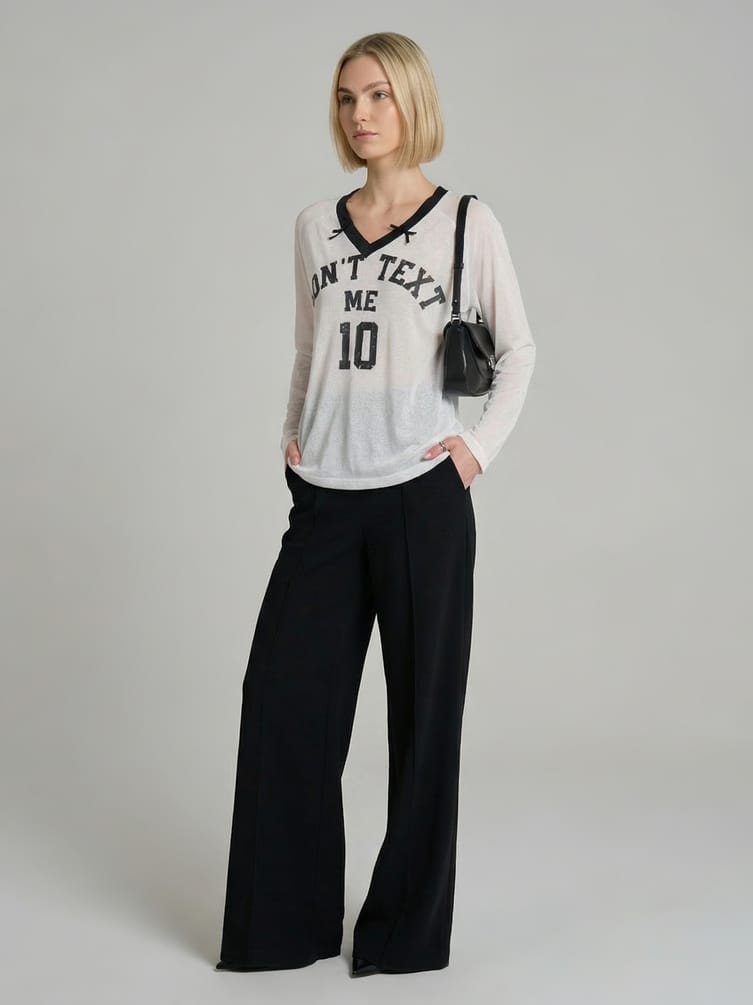 Лонгслив спортивный оверсайз с надписью