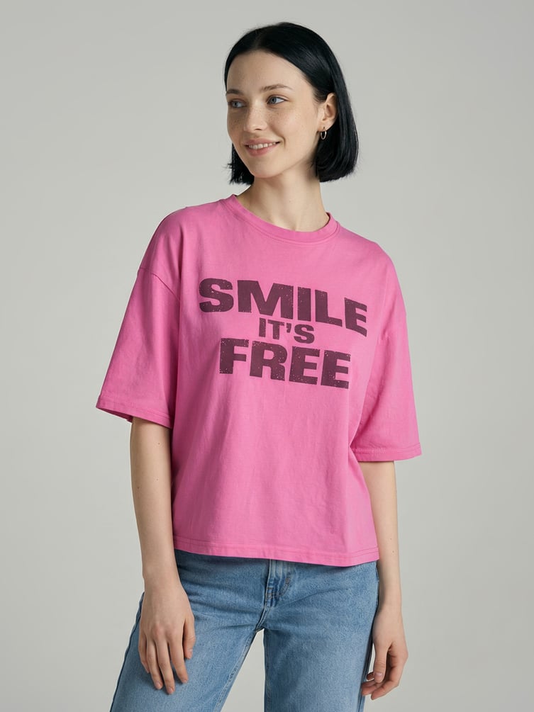 Футболка оверсайз с надписью