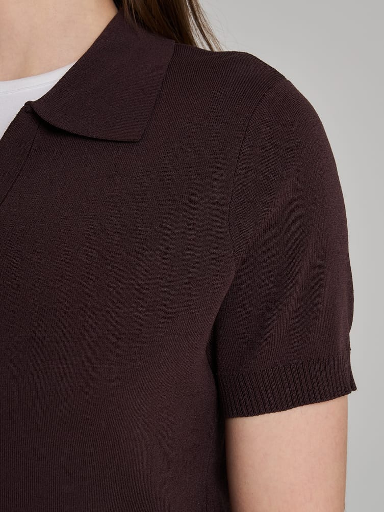 Джемпер поло укороченный