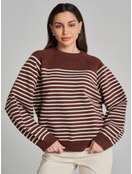 Джемпер трикотажный в полоску