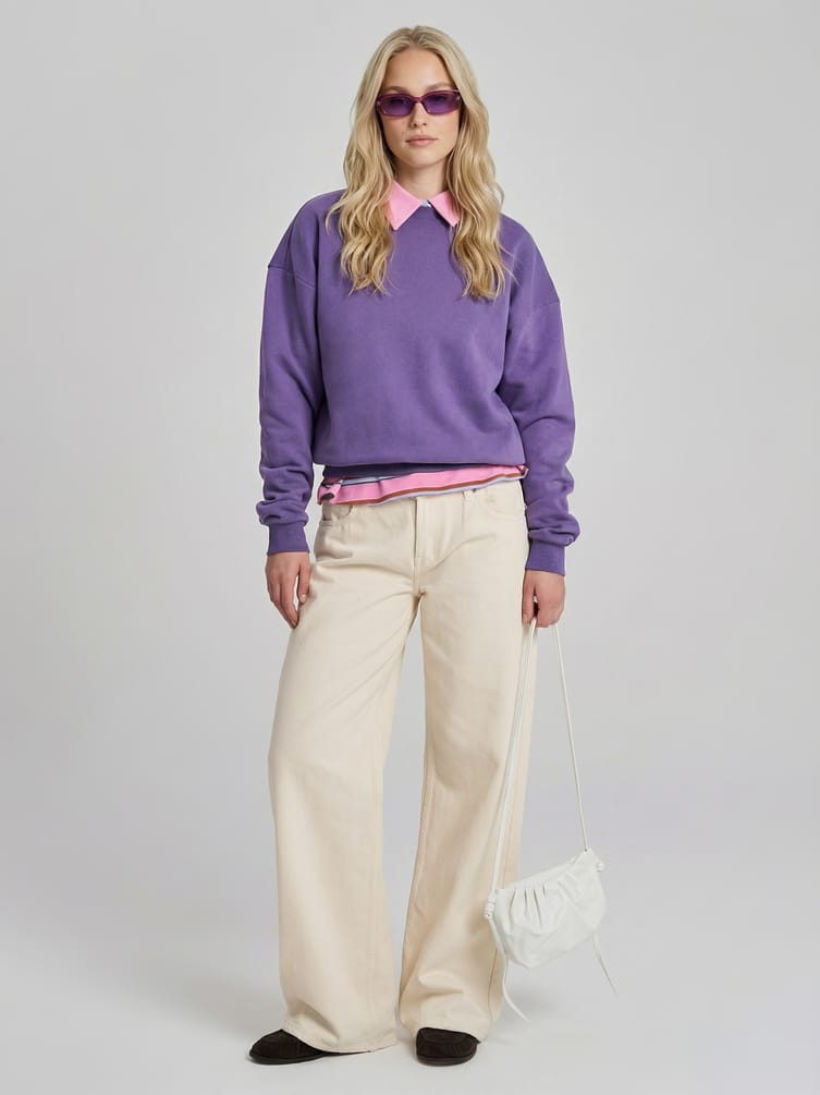 Свитшот однотонный без начеса