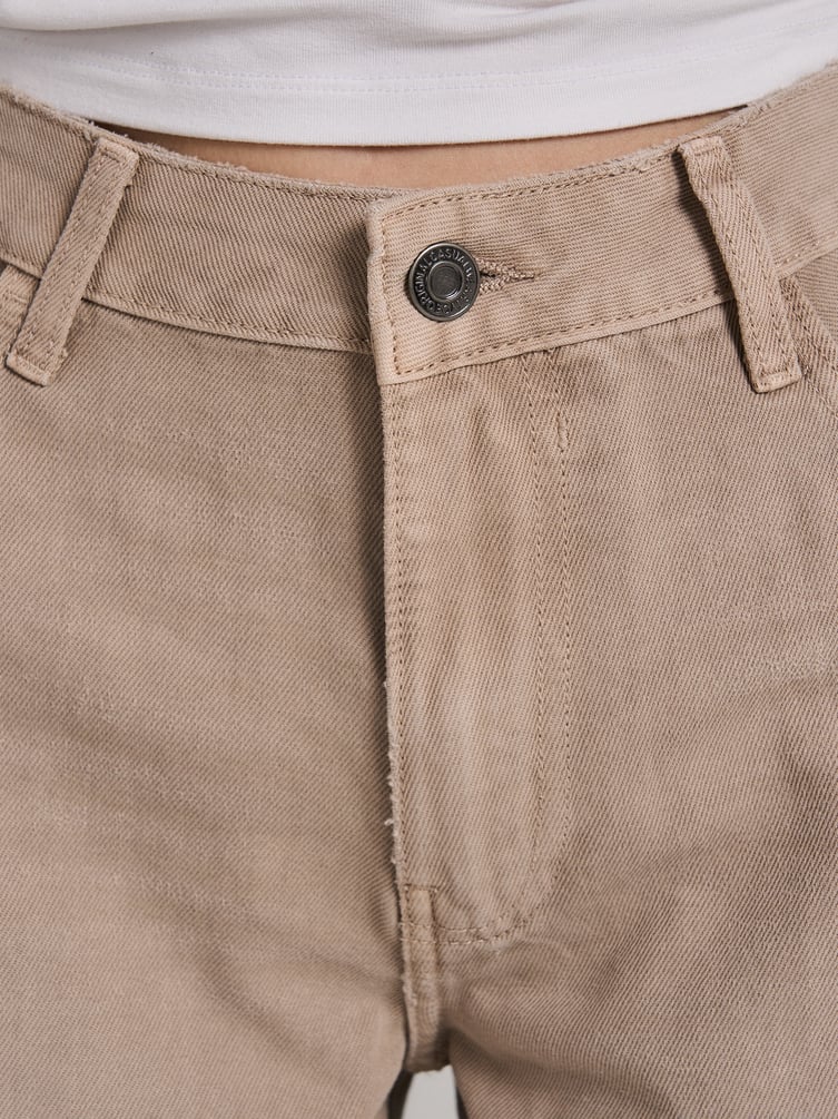 Джинсы широкие с вареным эффектом