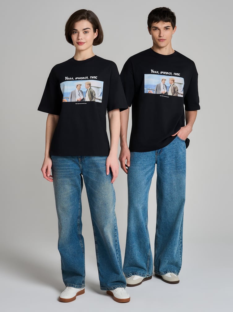 Футболка оверсайз с принтом Мосфильм