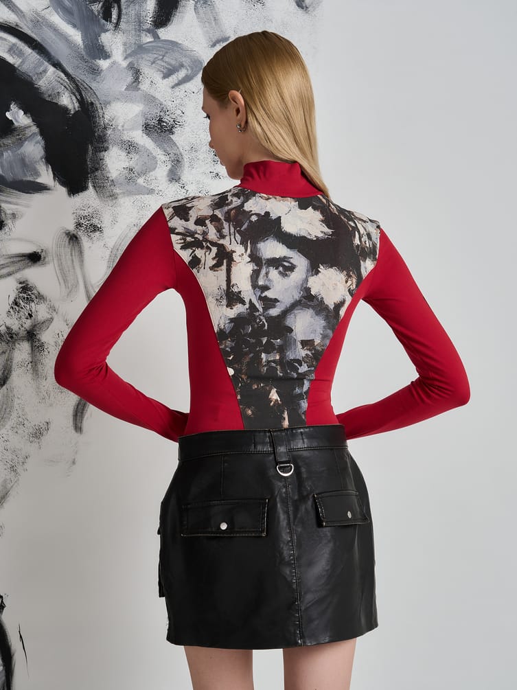 Боди с принтом Макс Борисов