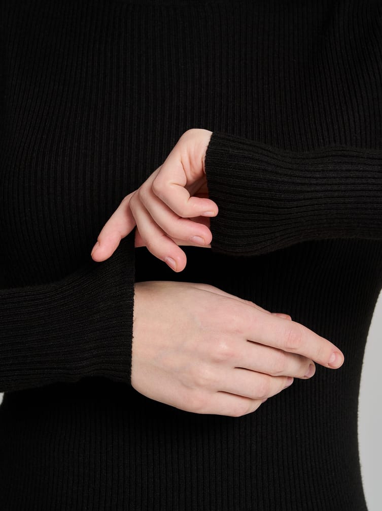 Водолазка лапша с высоким горлом