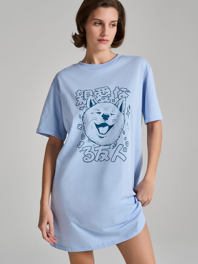 Ночная сорочка с принтом