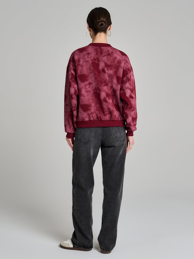 Свитшот тай-дай с надписью