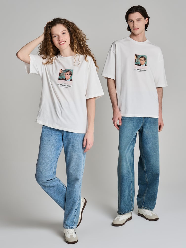 Футболка оверсайз с принтом Мосфильм