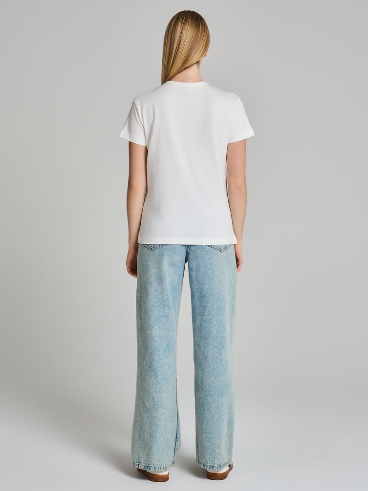 Хлопковая футболка с принтом