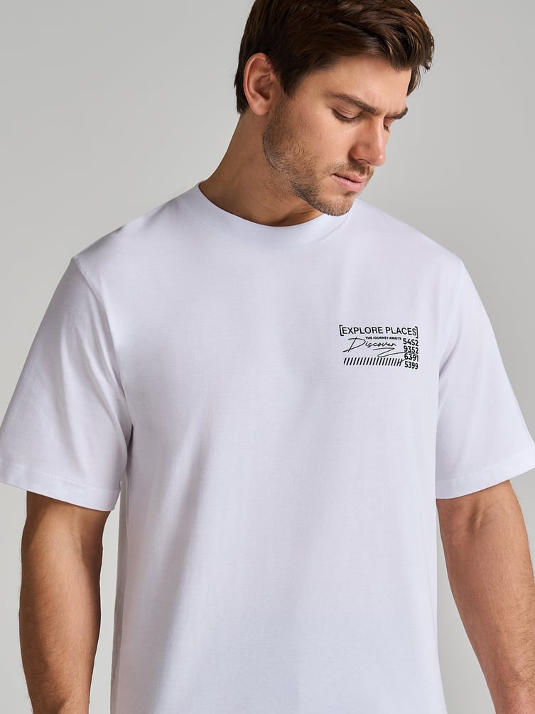 Футболка с японским принтом на спине